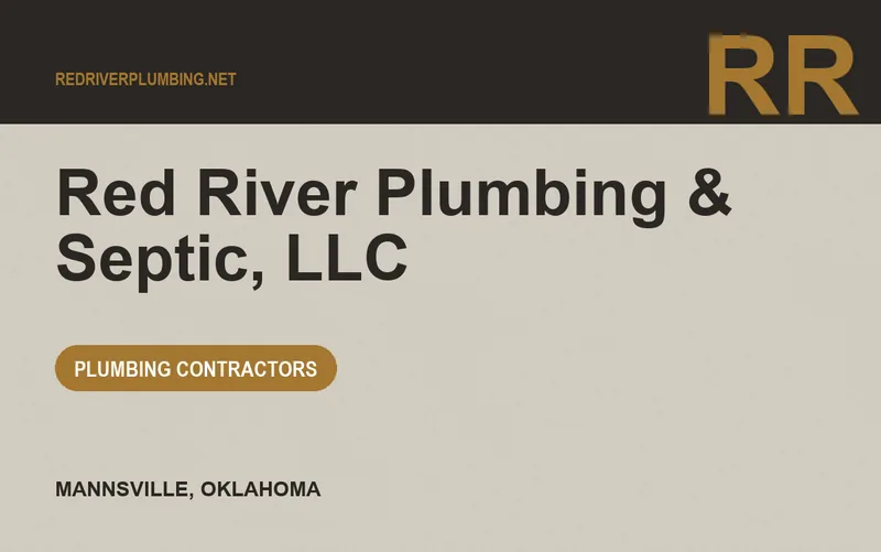 Red River Plumbing & Septic, LLC in Mannsville, Oklahoma