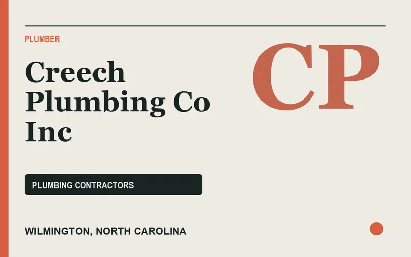 Creech Plumbing Co Inc in Wilmington, North Carolina