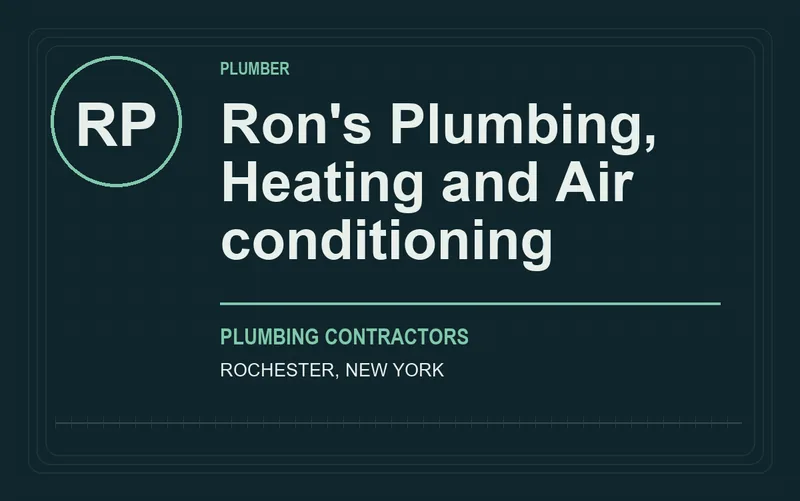 Ron's Plumbing, Heating and Air conditioning in Rochester, New York