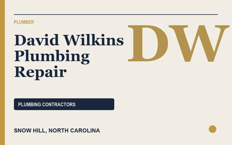David Wilkins Plumbing Repair in Snow Hill, North Carolina