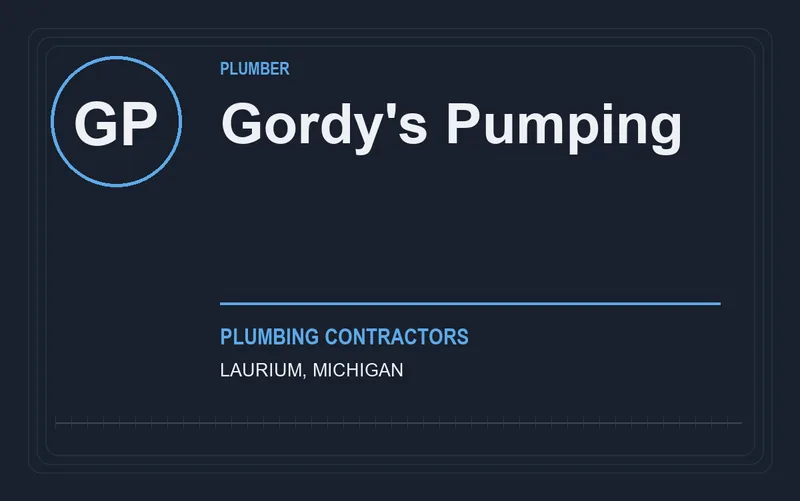 Gordy's Pumping in Laurium, Michigan