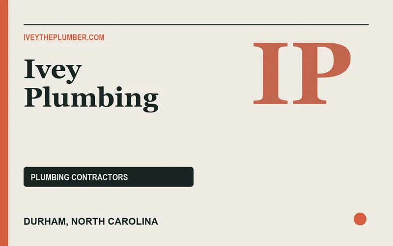 Ivey Plumbing in Durham, North Carolina