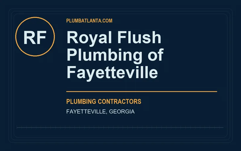 Royal Flush Plumbing of Fayetteville in Fayetteville, Georgia
