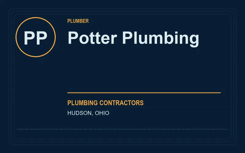 Potter Plumbing in Hudson, Ohio