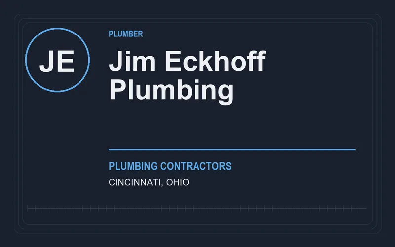 Jim Eckhoff Plumbing in Cincinnati, Ohio
