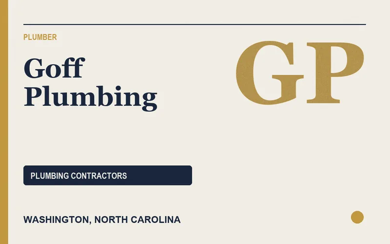 Goff Plumbing in Washington, North Carolina