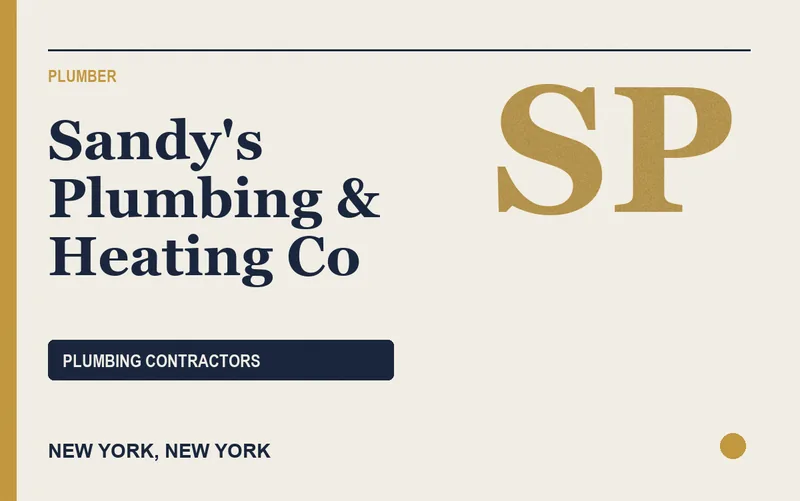 Sandy's Plumbing & Heating Co in New York, New York