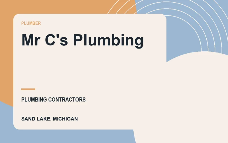 Mr C's Plumbing in Sand Lake, Michigan