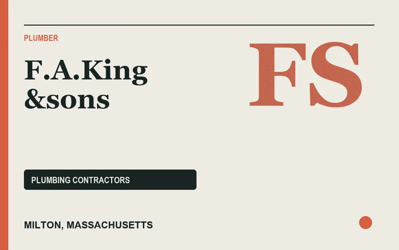 F.A.King &sons in Milton, Massachusetts