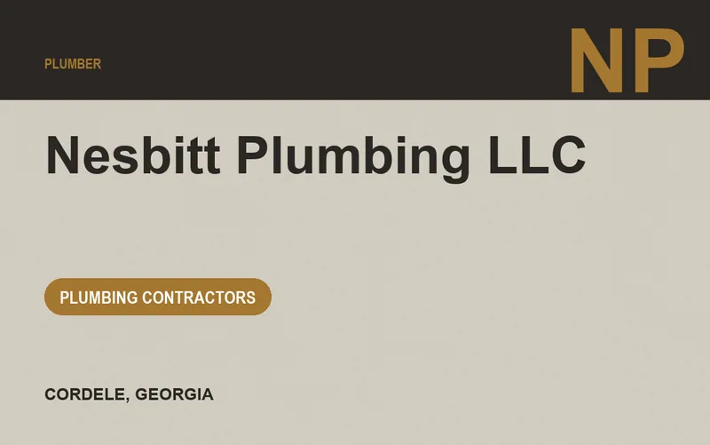 Nesbitt Plumbing LLC in Cordele, Georgia