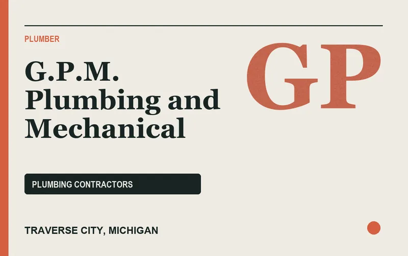 G.P.M. Plumbing and Mechanical in Traverse City, Michigan