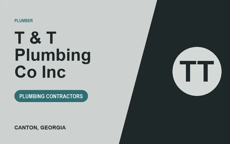 T & T Plumbing Co Inc in Canton, Georgia