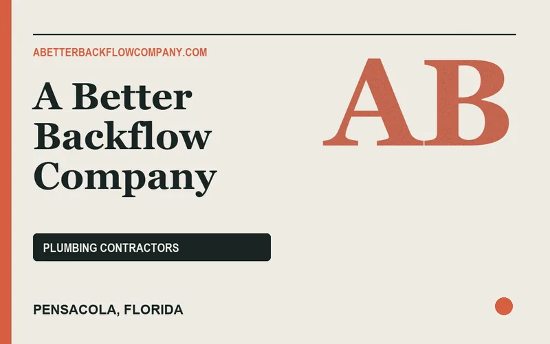 A Better Backflow Company in Pensacola, Florida