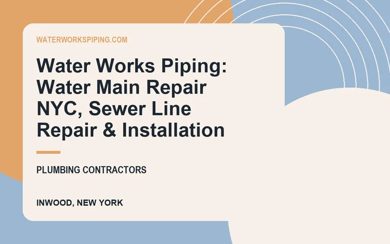 Water Works Piping: Water Main Repair NYC, Sewer Line Repair & Installation in Inwood, New York