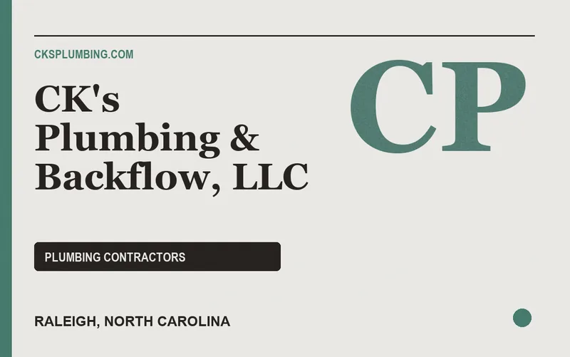 CK's Plumbing & Backflow, LLC in Raleigh, North Carolina