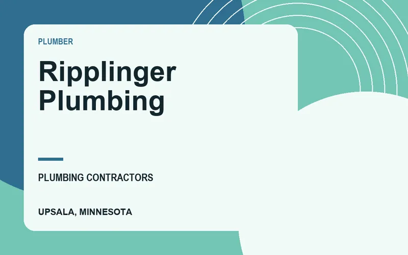 Ripplinger Plumbing in Upsala, Minnesota