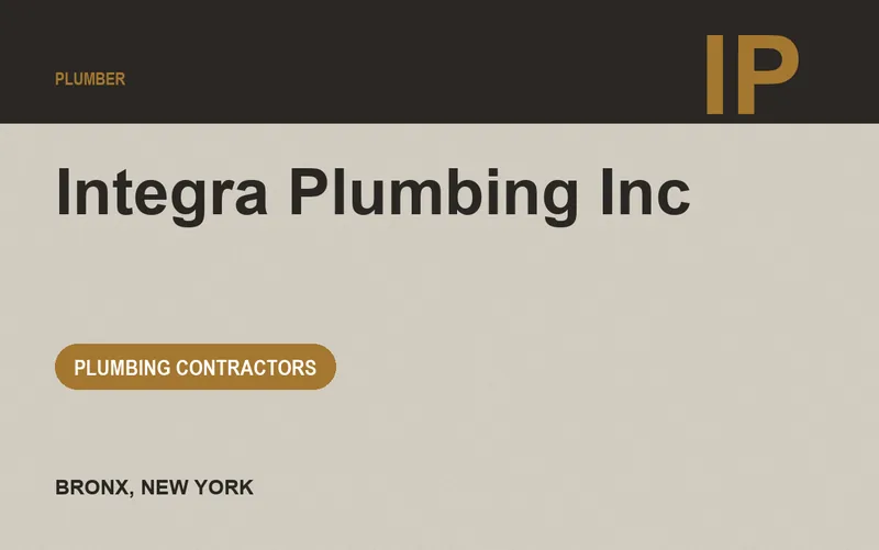 Integra Plumbing Inc in Bronx, New York