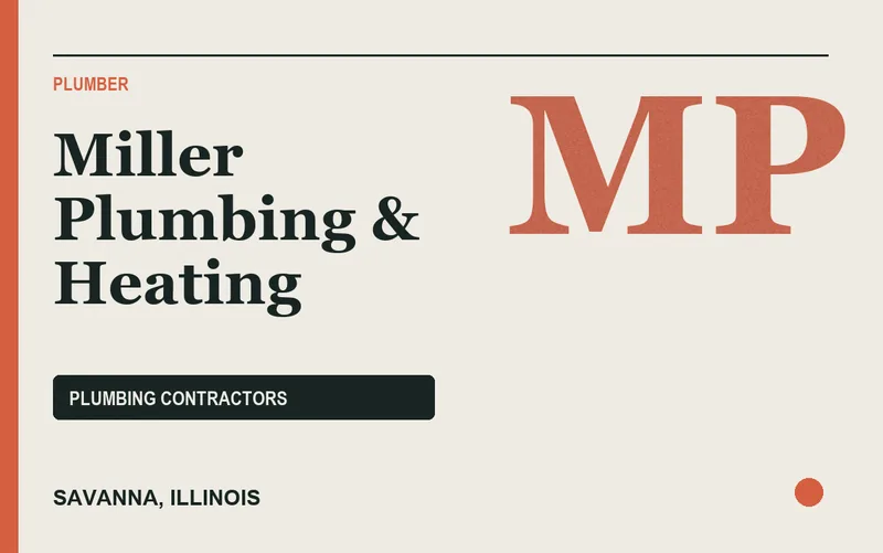 Miller Plumbing & Heating in Savanna, Illinois