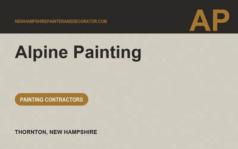Alpine Painting in Thornton, New Hampshire