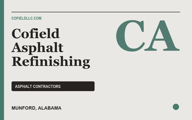 Cofield Asphalt Refinishing in Munford, Alabama