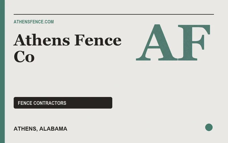 Athens Fence Co in Athens, Alabama