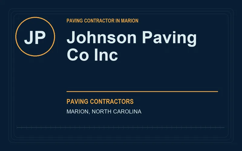 Johnson Paving Co Inc in Marion, North Carolina