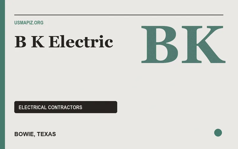 B K Electric in Bowie, Texas