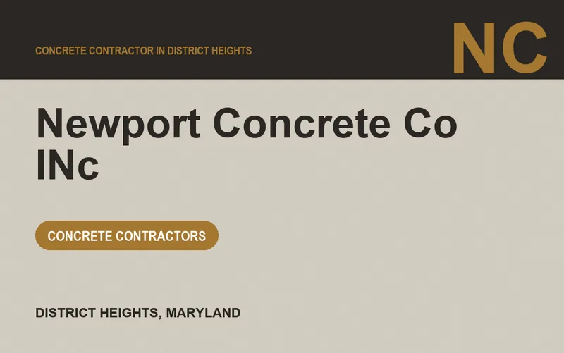 Newport Concrete Co INc in District Heights, Maryland