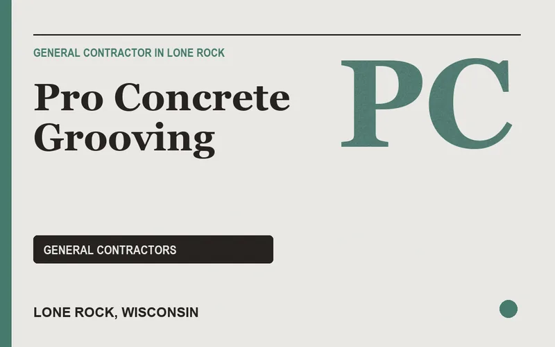 Pro Concrete Grooving in Lone Rock, Wisconsin