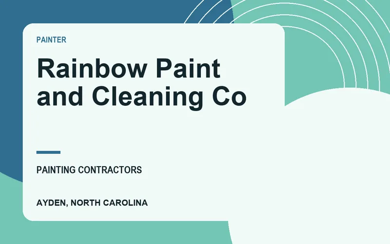 Rainbow Paint and Cleaning Co in Ayden, North Carolina