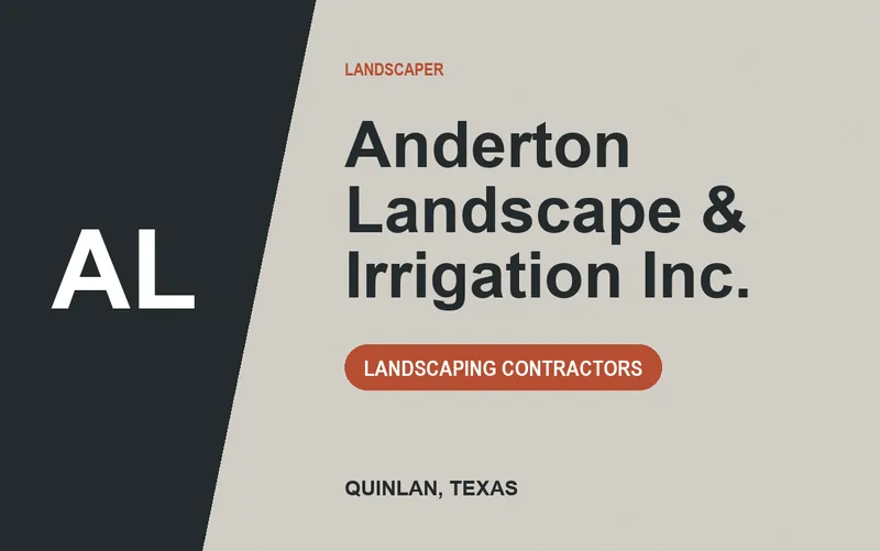 Anderton Landscape & Irrigation Inc. in Quinlan, Texas