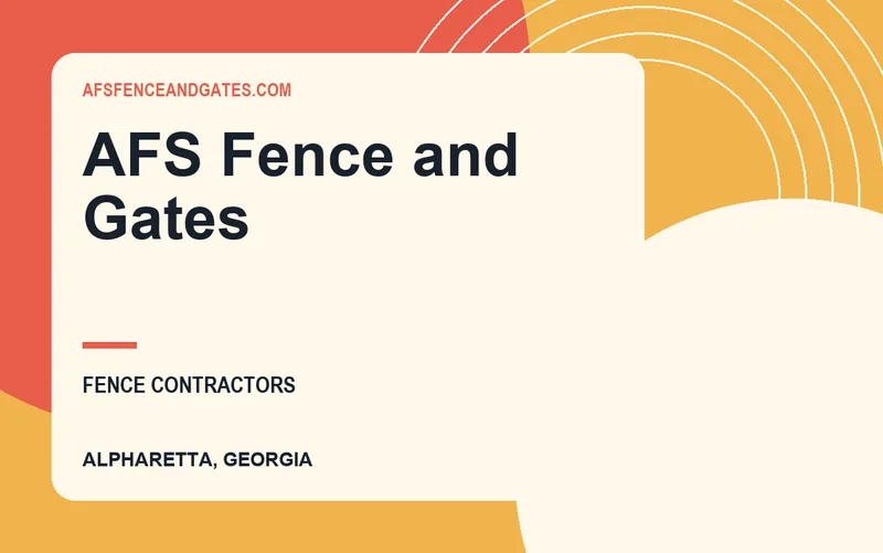 AFS Fence and Gates in Alpharetta, Georgia