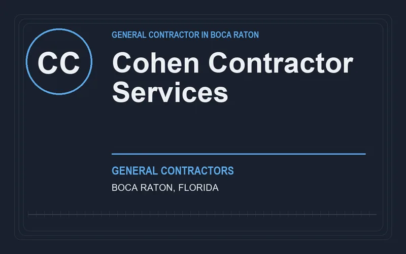 Cohen Contractor Services in Boca Raton, Florida