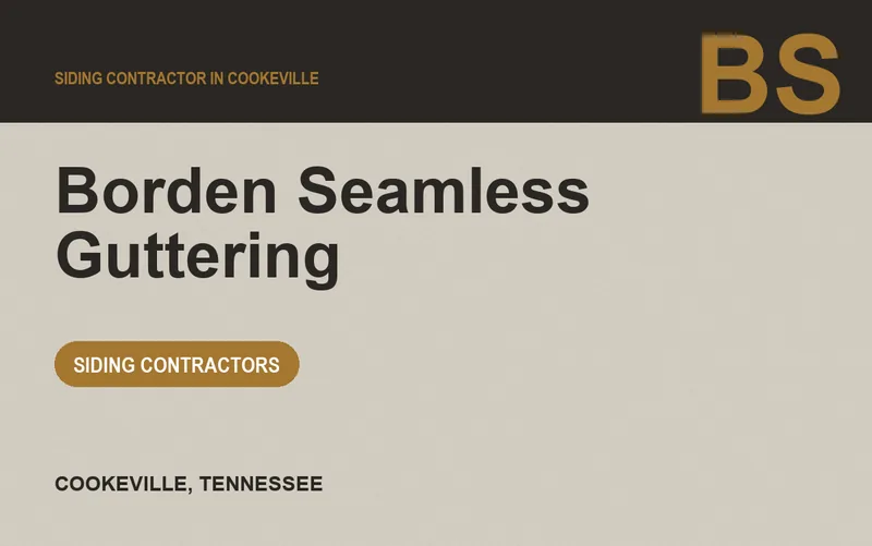 Borden Seamless Guttering in Cookeville, Tennessee