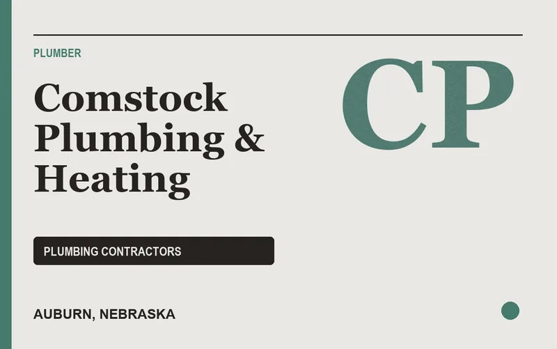 Comstock Plumbing & Heating in Auburn, Nebraska