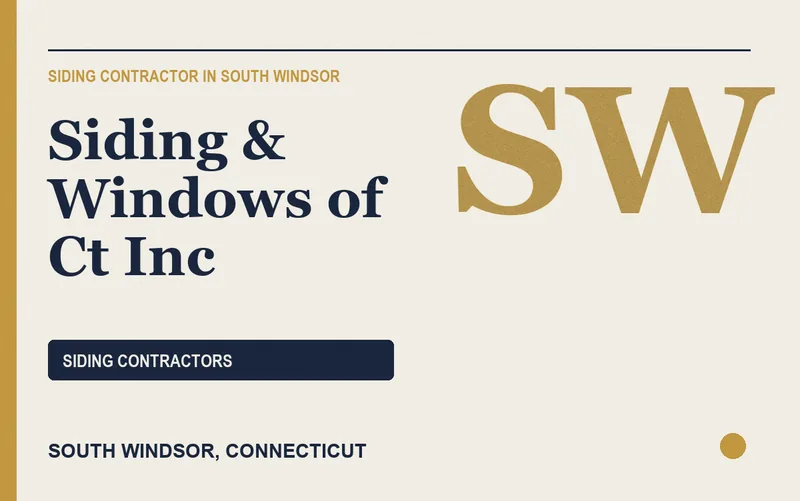 Siding & Windows of Ct Inc in South Windsor, Connecticut