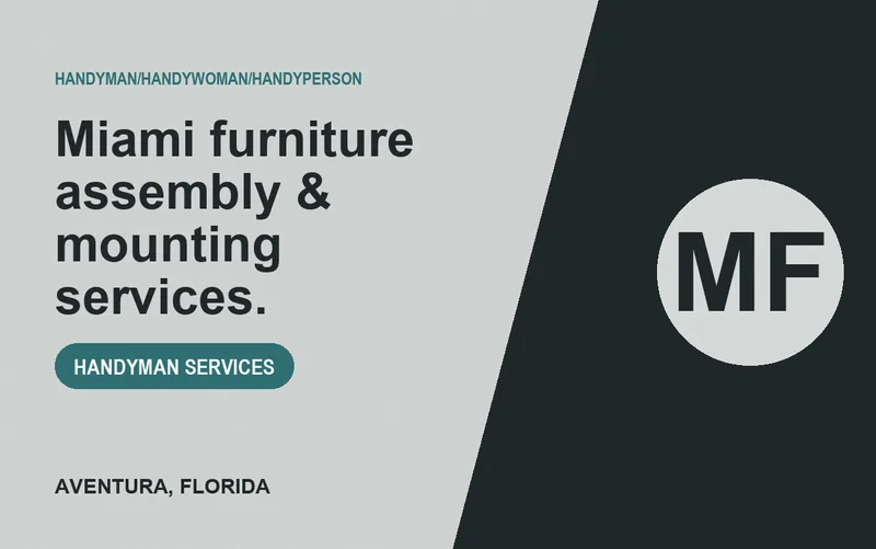 Miami furniture assembly & mounting services. in Aventura, Florida