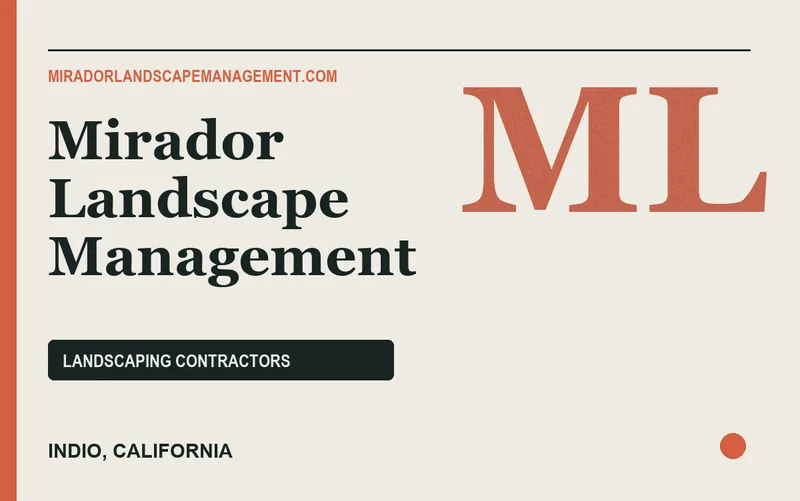 Mirador Landscape Management in Indio, California
