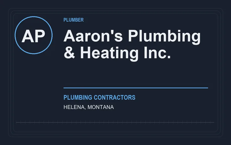 Aaron's Plumbing & Heating Inc. in Helena, Montana