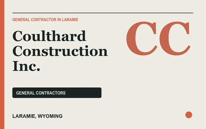Coulthard Construction Inc. in Laramie, Wyoming
