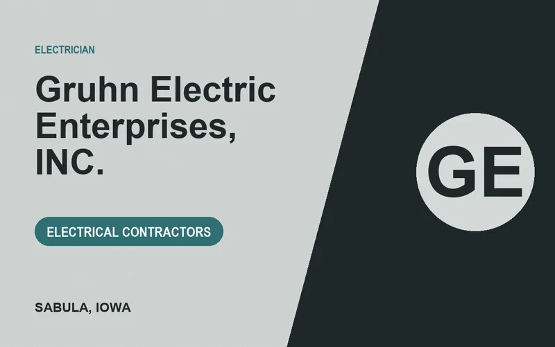 Gruhn Electric Enterprises, INC. in Sabula, Iowa