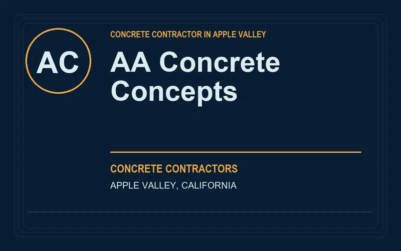 AA Concrete Concepts in Apple Valley, California