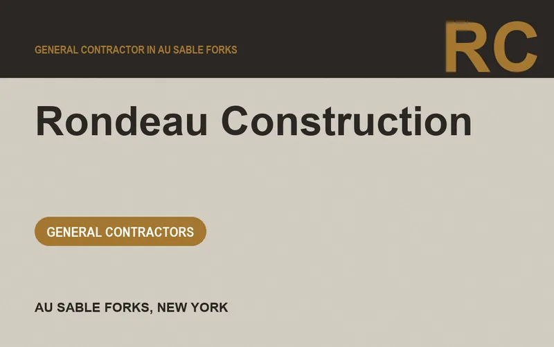 Rondeau Construction in Au Sable Forks, New York
