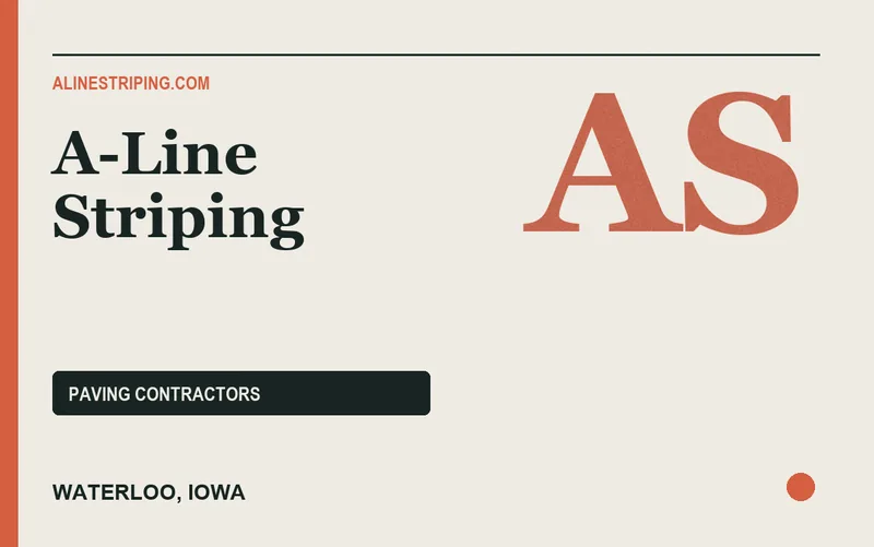 A-Line Striping in Waterloo, Iowa