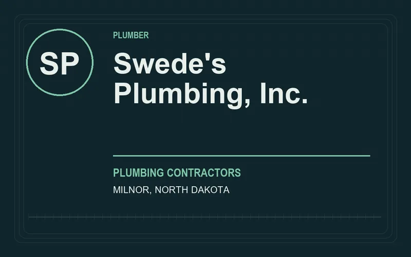 Swede's Plumbing, Inc. in Milnor, North Dakota