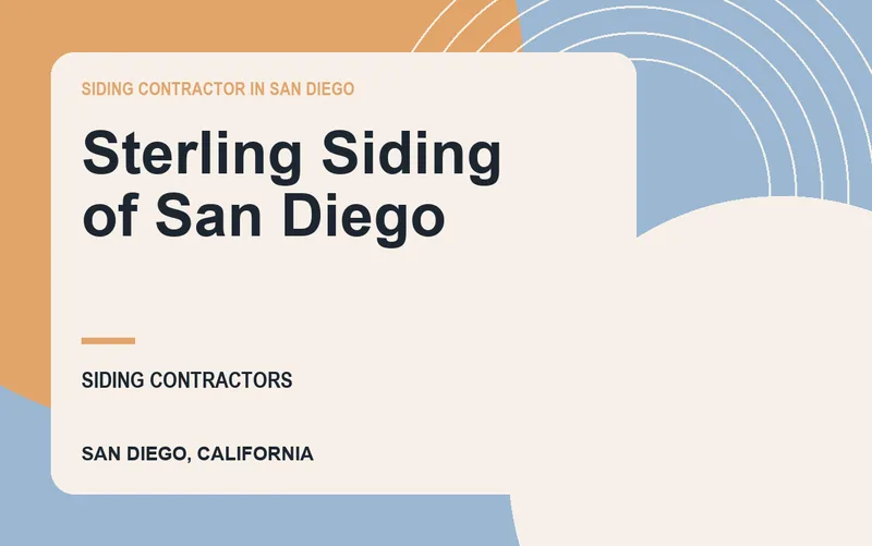 Sterling Siding of San Diego in San Diego, California