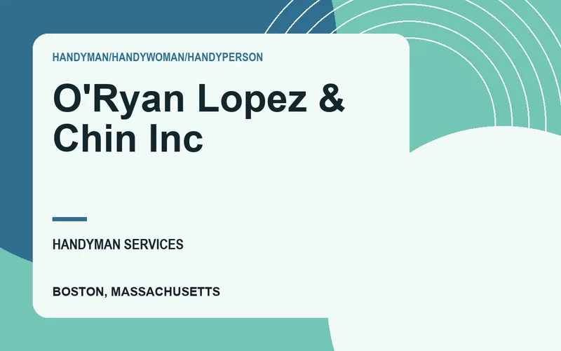 O'Ryan Lopez & Chin Inc in Boston, Massachusetts