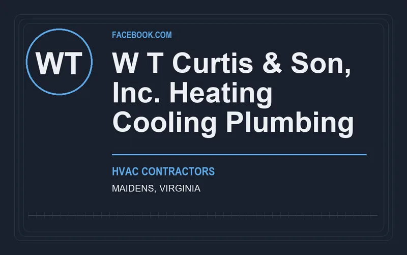 W T Curtis & Son, Inc. Heating Cooling Plumbing in Maidens, Virginia