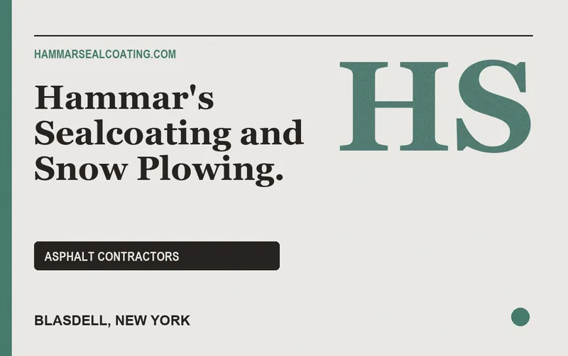 Hammar's Sealcoating and Snow Plowing. in Blasdell, New York