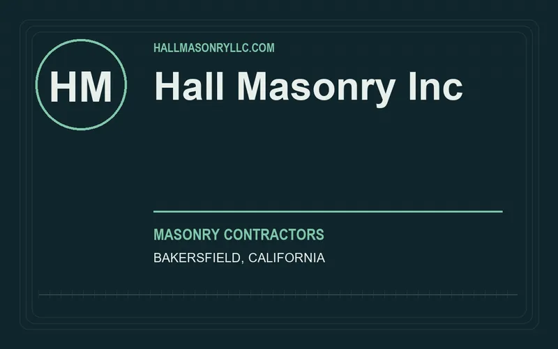 Hall Masonry Inc in Bakersfield, California